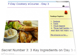Online Cooking Course Lesson 3 Online Cooking Course Lesson 3
